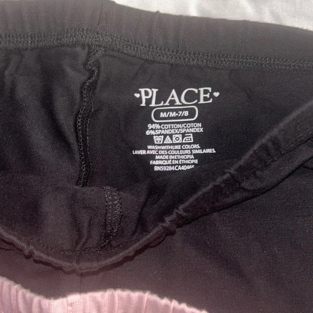 The Childrens Place Girls Bike Shorts 3-Pack Black White Pink Size M 7/8 NWT